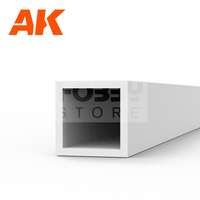 AK Interactive AK-Interactive - Square hollow tube 3.00 x 350mm – STYRENE SQUARE HOLLOW TUBE – (3 units) - négyzet sztirol profil AK6547