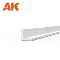 AK Interactive AK-Interactive - Angle 1.50 x 1.50 x 350mm – STYRENE ANGLE – (4 units) L alakú sztirol profil AK6559