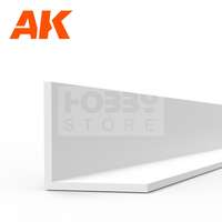 AK Interactive AK-Interactive - Angle 4.0 x 4.0 x 350mm – STYRENE ANGLE – (3 units) L alakú sztirol profil AK6562