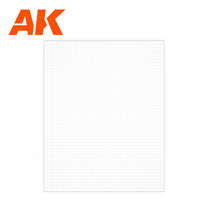 AK Interactive AK-Interactive - Square Pavement Brick Big 5 MM / .196 Sheet 245 x 195mm / 9.64 x 7.68 “ TEXTURED STYRENE SHEET – 1 Unit sztirol kockás lap AK6579