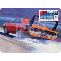AMT AMT 1969 DODGE CHARGER DAYTONA (USPS STAMP SERIES COLLECTOR TIN) 1:25 autó makett AMT1232