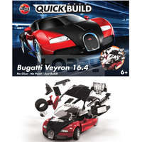 Airfix Airfix - QUICKBUILD Bugatti 16.4 Veyron black/red autó makett (J6020)