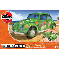 Airfix Airfix - QUICKBUILD VW Beetle &#039;Flower Power&#039; autó makett (J6031)