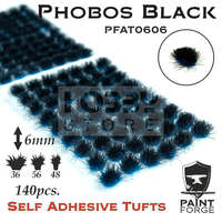 Paint Forge Paint Forge Phobos Black 6 mm-es realisztikus növényzet diorámákhoz-figurákhoz (140 db) PFAT0606