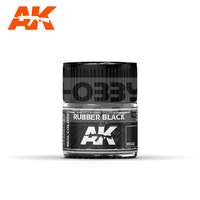 AK Interactive AK-Interactive Real Color - festék - RUBBER BLACK - RC022
