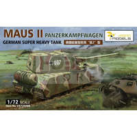 Vespid Models Vespid Models Panzerkampfwagen‘Maus II’ German Super Heavy Tank Metal barrel makett 1:72 (VS720006)