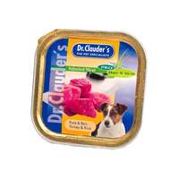 Dr.Clauders Dr.Clauders Dog Selected Meat Pulykás és rizses alutálka 100g