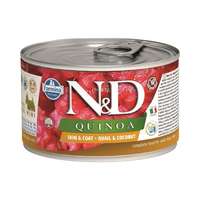 N&D N&D Dog Quinoa konzerv fürj&kókusz adult mini 140g