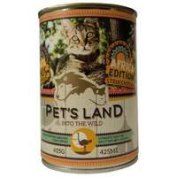Pet s Land Pet s Land Cat konzerv Strucchússal Africa Edition 415gr