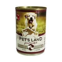 Pet s Land Pet s Land Dog Junior Konzerv Marhamáj-Bárányhús almával 415g