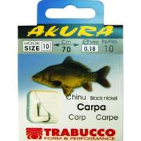 Trabucco Akura Carp Libr. 01X0,35 előkötött horog