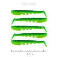 NEVIS Impulse Shad 7.5cm 5db/cs (Poison green)