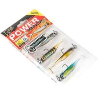 Rapture Rapture Power Minnow Set Shad Tail Clear Water 75 mm