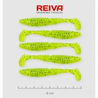 Reiva Reiva Zander Power Shad 8cm 5db/cs /Neonzöld-Flitter/ (9901-803)