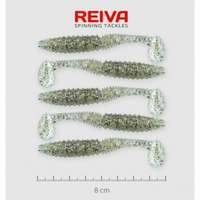 Reiva Reiva Zander Power Shad 8cm 5db/cs /Ezüst-Flitter/ (9901-807)