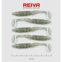 Reiva Reiva Zander Power Shad 8cm 5db/cs /Ezüst-Flitter/ (9901-807)