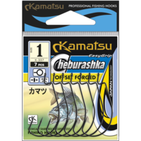 KAMATSU Kamatsu kamatsu cheburashka offset forged 1/0 black nickel big ringed