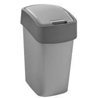 Curver CURVER "PACIFIC FLIP BIN" BILLENŐ FEDELES SZEMETES 9L - Ezüst/grafit