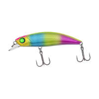 Carpzoom Predator-Z Curve Minnow wobbler, 6 cm, 7,1 g, kék, zöld, rózsaszín, süllyedő