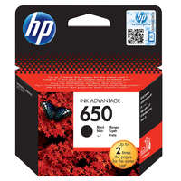 HP 650 Bk (CZ101A) festékpatron, fekete, eredeti