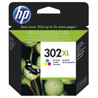 HP 302XL Color (F6U67AE) festékpatron, hármszínű, nagy kapacitású, eredeti