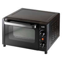 Home HG MS 10 mini sütő termosztáttal, 1050 W, 9 l, max. 230 °C, dupla üvegezésű ajtó, fekete