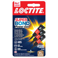 Henkel LOCTITE Super Bond POWER Gél Mini Trio pillanatragasztó, 3×1 g