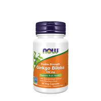 Now Foods Now Foods Ginkgo Biloba, Double Strength 120 mg - Erős Páfrányfenyő kivonat (50 Veg Kapszula)