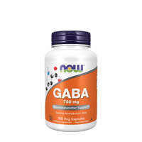 Now Foods Now Foods GABA 750 mg - Gamma-amino-vajsav (100 Veg Kapszula)