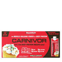 MuscleMeds MuscleMeds Carnivor RTD - Marhafehérje Shake (12 Csomag, Vaníliás süti)