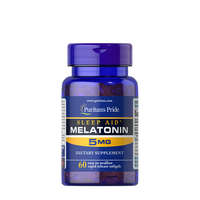Puritan's Pride Puritan&#039;s Pride Extra Erős Alvás Támogató Vitamin - Melatonin 5 mg (60 Lágykapszula)