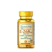 Puritan's Pride Puritan&#039;s Pride E-vitamin Szelénnel - Vitamin E-with Selenium 400 IU Natural (100 Lágykapszula)