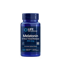 Life Extension Life Extension 6 Óra Alatt Felszabaduló Melatonin tabletta (300 mcg) - Melatonin 6 Hour Timed Release (100 Veg Tabletta)
