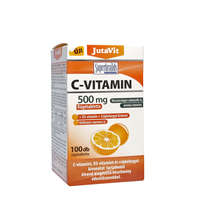 JutaVit JutaVit C-vitamin 500 mg + D3 + Csipkebogyó rágótabletta (100 Rágótabletta)