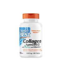 Doctor's Best Doctor&#039;s Best 1. és 3. Típusú Kollagén + C-Vitamin 1000 mg tabletta - Collagen Types 1 and 3 (180 Tabletta)