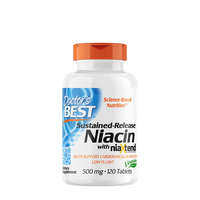 Doctor's Best Doctor&#039;s Best Nyújtott Felszabadulású Niacin 500 mg tabletta Niaxtend-del (120 Tabletta)