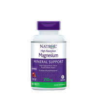 Natrol Natrol Könnyen Felszívódó Magnézium 250 mg rágótabletta - Magnesium High Absorption (60 Rágótabletta, Áfonyás Alma)