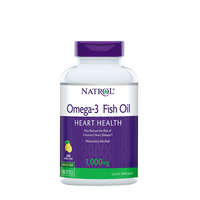 Natrol Natrol Omega 3 1000 mg Halolaj kapszula - Omega-3 Fish Oil (150 Lágykapszula, Természetes Citrom)