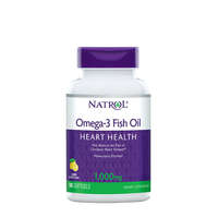 Natrol Natrol Omega 3 1000 mg Halolaj kapszula - Omega-3 Fish Oil (90 Lágykapszula, Természetes Citrom)