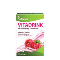 Vitaking Vitaking Vitadrink Vitaminos Ital (10 Csomag, Málna)