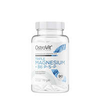 OstroVit OstroVit Triple Magnesium + B6 P-5-P - Magnézium B6 Vitaminnal (90 Kapszula)