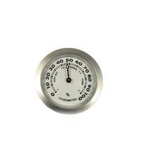 Angelo Humidor hygrométer - króm színű, fehér hátlappal - 3,5 cm