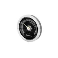 Angelo Humidor hygrométer - fekete ezüst kerettel - 45mm