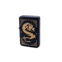 Angelo Benzines öngyújtó, fekete színű, mesés sárkány mintával - 245420-23