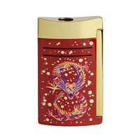 S.T. Dupont S.T. Dupont MaxiJet sárkány mintás öngyújtó szúrólánggal - piros és arany