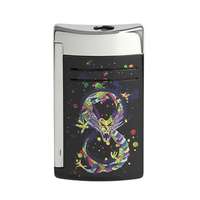 S.T. Dupont S.T. Dupont MaxiJet sárkány mintás öngyújtó szúrólánggal - fekete és króm