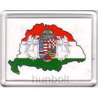 Hunbolt Nagy-Magyarország fehér alapon hűtőmágnes (műanyag keretes)