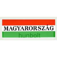 Hunbolt Nemzeti színű Magyarország felirattal matrica 20X7 cm