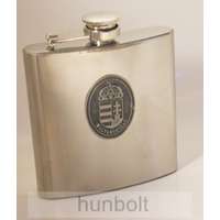 Hunbolt Ón címeres ezüst színű rozsdamentes flaska 170 ml