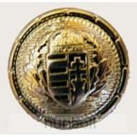 Hunbolt Koszorús címeres arany színű gomb 2,3 cm